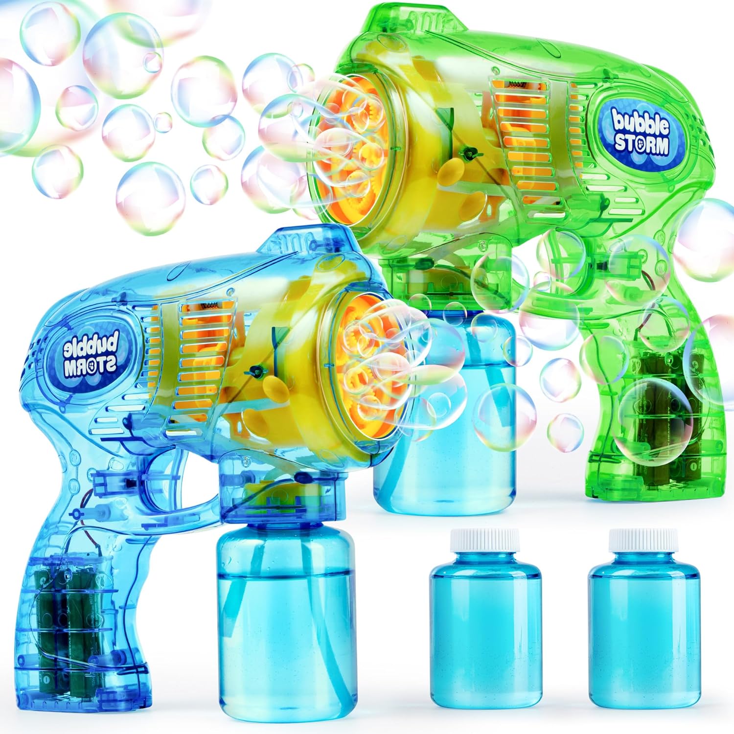 Pistolet à bulles pour enfants, solution de recharge, pistolets à bulles pour enfants 4-8, pistolet à bulles pour enfants 1-3, pistolet à bulles, jouet d'extérieur. Speelgoed Koning