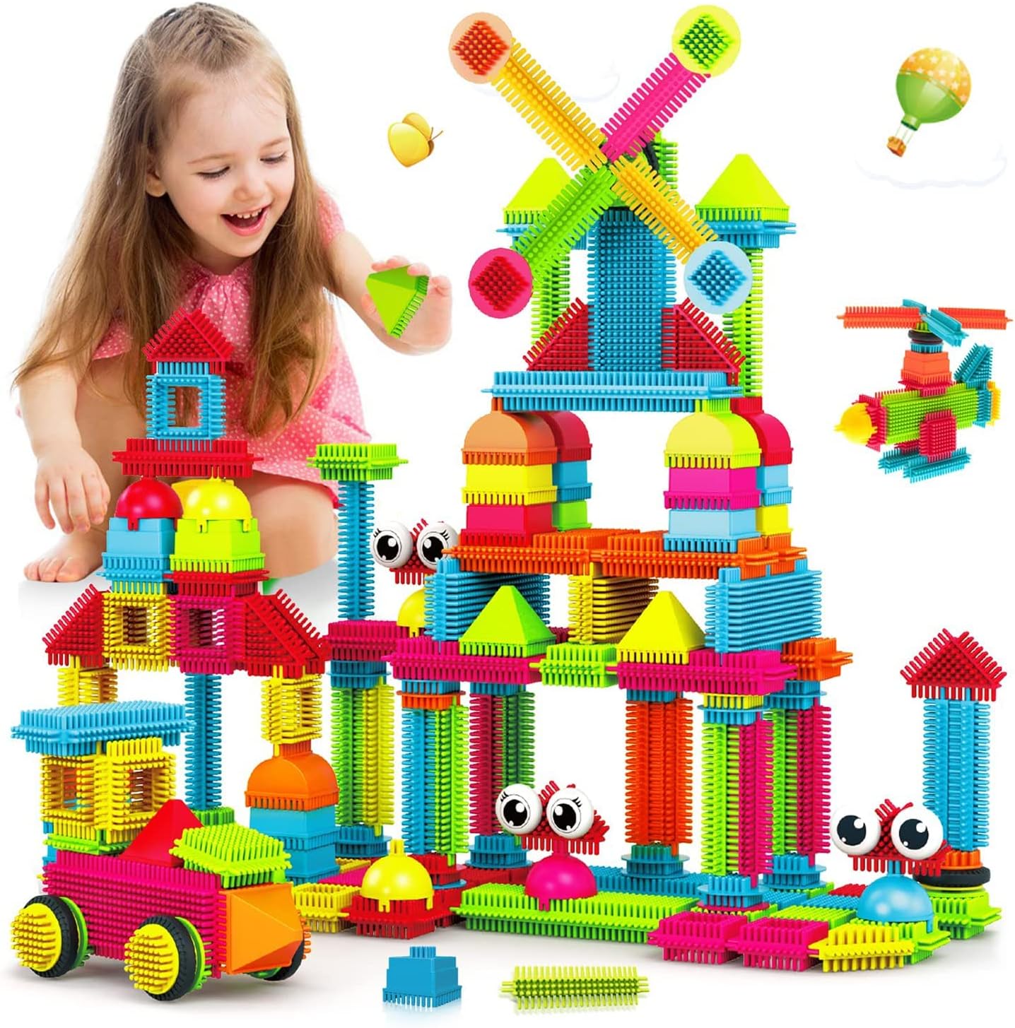 Building Toy Blocks Set - Sensorimotor Toys, Educational Toys Speelgoed Koning