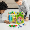 Jouet Montessori en bois avec Xylophone, Pic, Jeu de récolte de carottes, Cadeau d'activités éducatives pour les enfants de 1 à 4 ans. AmtreenOfficial
