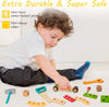 Kit d'Outils en Bois Montessori pour Enfants | Boîte à Outils et Stickers DIY, Jeu de Construction Éducatif STEM pour Enfants de 3 à 7 Ans