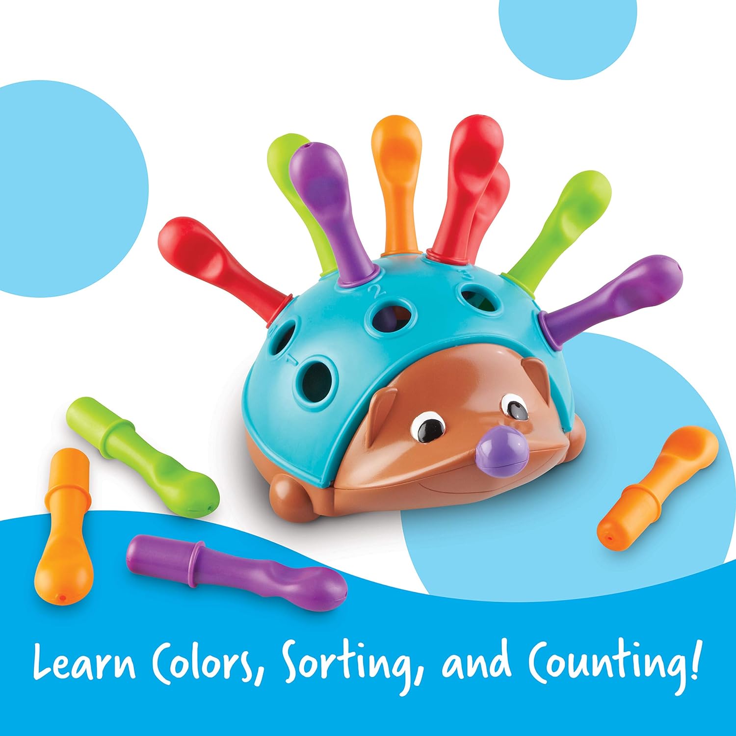 Teaching resources Spike The hedgehog for fine motor skills - Toddler learning toys, toys for fine motor skills and sensory toys for children aged 18+ months LearningResources