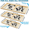 Jeu de Hockey en Bois 2 en 1 | Jeu de Fronde en Bois Activité Intérieure pour Toute la Famille, Enfants et Adultes King of Toys