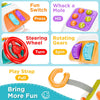 Cube de tableau d'activités bébé 10-en-1 | Jouet sensoriel Montessori de voyage pour tout-petits 6-36 mois | Cadeau d'activités éducatives King of Toys