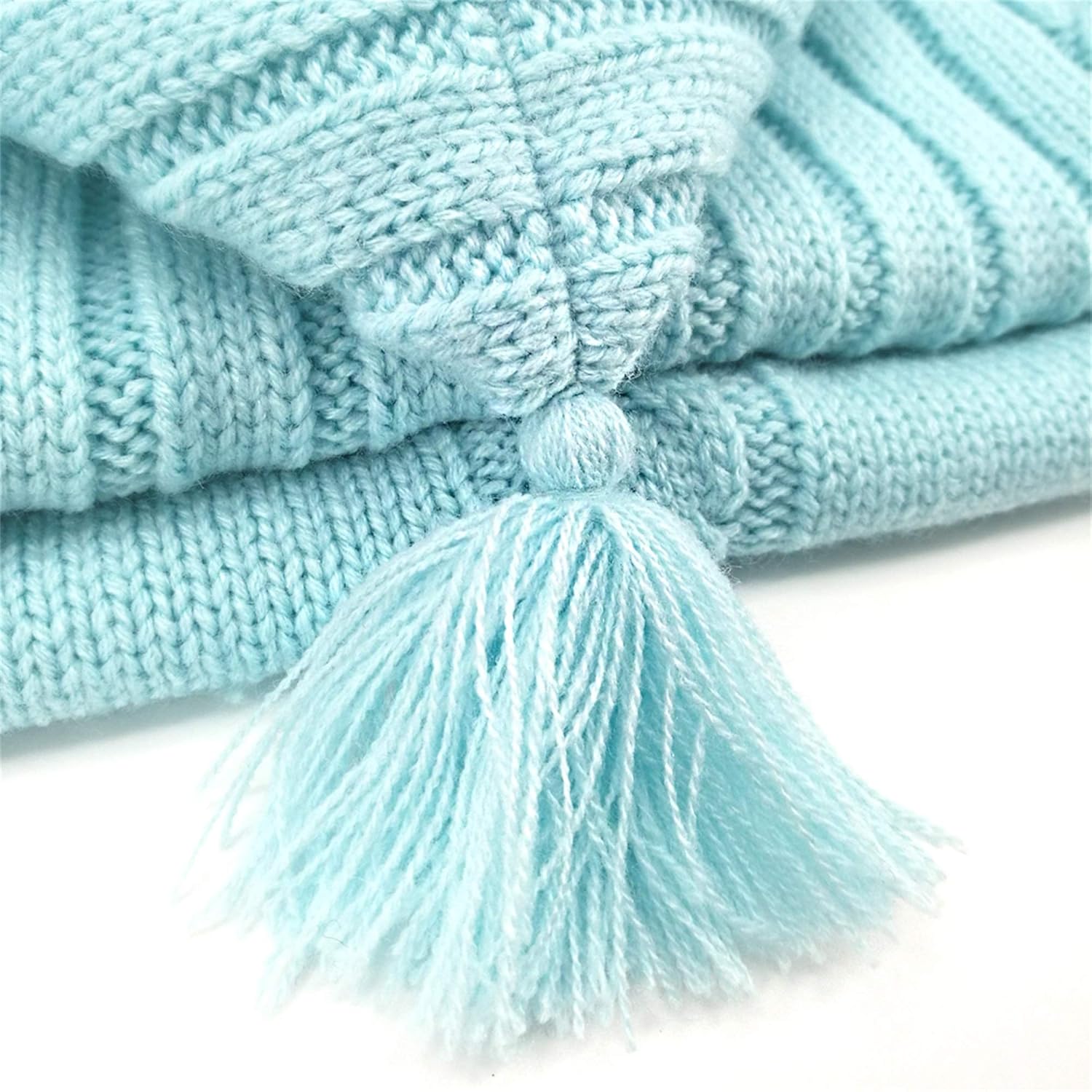 Sac de Couchage Bébé en Tricot Épais pour Nouveau-Né 0-6 Mois - Couverture d'Emmaillotage Laine avec Capuche - Cadeau de Naissance Hiver