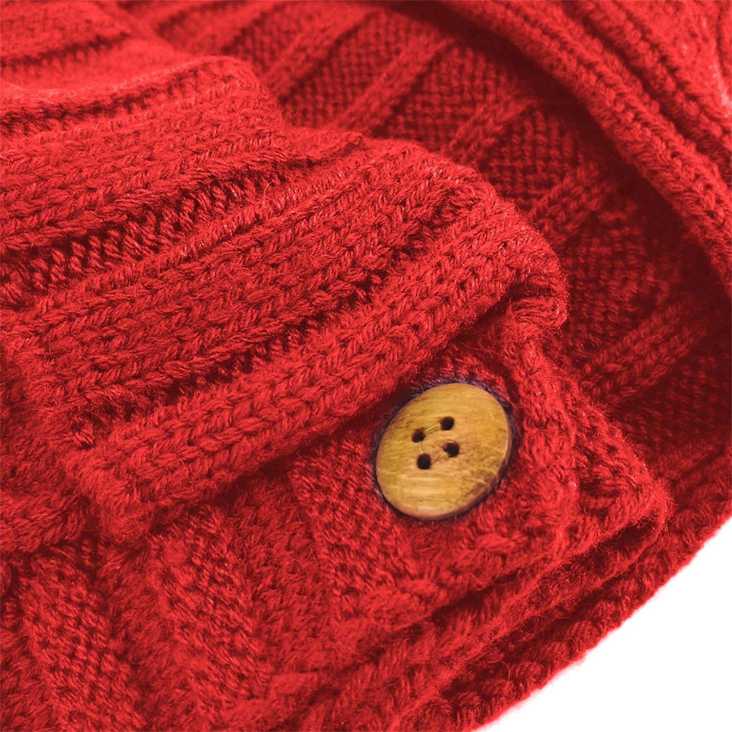 Sac de Couchage Bébé en Tricot Épais pour Nouveau-Né 0-6 Mois - Couverture d'Emmaillotage Laine avec Capuche - Cadeau de Naissance Hiver