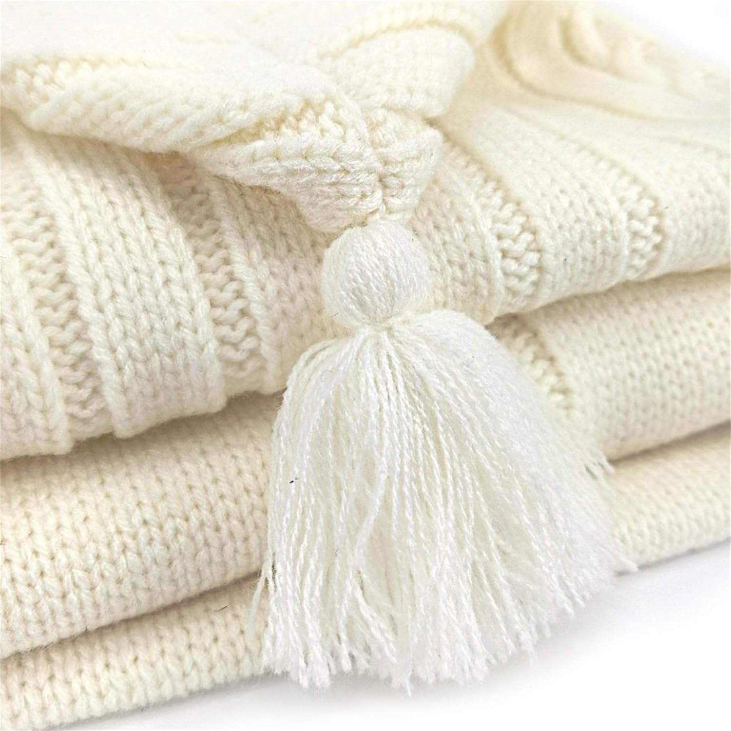 Sac de Couchage Bébé en Tricot Épais pour Nouveau-Né 0-6 Mois - Couverture d'Emmaillotage Laine avec Capuche - Cadeau de Naissance Hiver