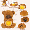 Peluche Chat Respirant | Animal en Peluche Apaisant pour Anxiété | Chat Endormi avec Mouvement Respiratoire & Lumières | Jouet Relaxation pour Enfants & Adultes King of Toys