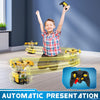 Voiture-robot transformable télécommandée | Voiture de police RC avec transformation à un bouton, lumière clignotante et rotation à 360° pour enfants King of Toys