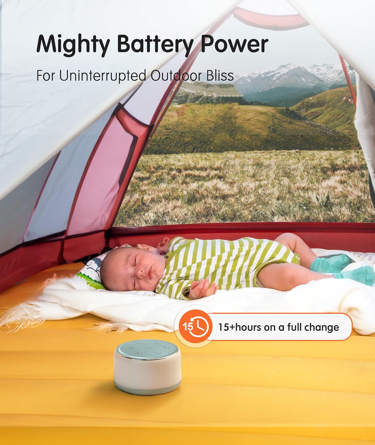 Machine à Bruit Blanc Rechargeable pour Bébé et Adulte - Veilleuse Musique 34 Sons Apaisants - Aide au Sommeil Portable pour Voyage et Maison