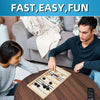 Jeu de Hockey en Bois 2 en 1 | Jeu de Fronde en Bois Activité Intérieure pour Toute la Famille, Enfants et Adultes King of Toys