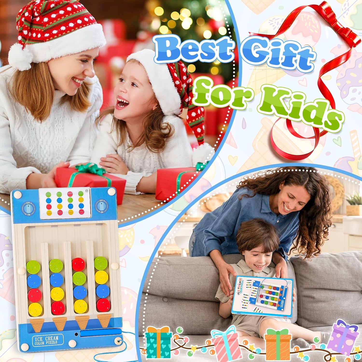 Jeu de Correspondance de Couleurs Magnétique en Bois Montessori pour Enfants 3-7 Ans - Puzzle Labyrinthe Éducatif pour Filles Garçons - Développement de la Logique