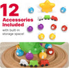 Jouet Sapin de Noël Interactif | Ornements en Plastique Colorés Montessori avec Train pour Tout-Petits de 1+ Ans King of Toys