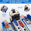 Piste de Course avec Camion Transporteur, Jouet 3 Couches, 8 Voitures de Course Incluses, Cadeau Enfant 3-6 Ans, Jouet Pliable pour Garçons et Filles King of Toys