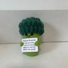 Peluche Brocoli Crocheté à la Main | Décoration de Noël et Cadeau Festif avec Carte Positive King of Toys