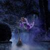 Sorcière Animée Grandeur Nature Flottante | Décoration d'Halloween à LED avec Détection de Mouvement King of Toys