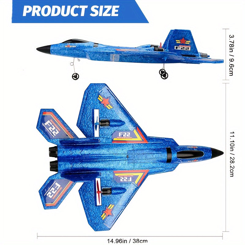 Avion planeur RC | Drone télécommandé avec vol stable, cadeaux de Noël pour enfants King of Toys