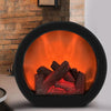 Cheminée électrique décorative en faux bois l Batterie et chargeur USB l Intérieur et extérieur Speelgoed Koning