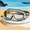 Lunettes de Natation Étanches et Anti-Buée | Grand cadre, design anti-fuite | Avec bouchons d’oreille intégrés | Idéal pour garçons et filles 3-14 ans | Accessoire parfait pour la plage et la piscine
