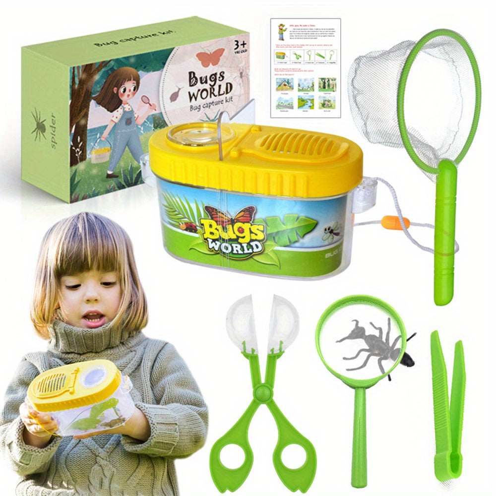 Kit d’Explorateur pour Enfants (5 pcs) | Kit d'Aventure en Plein Air et de Capture d'Insectes, Jouets Éducatifs de Découverte de la Nature King of Toys