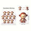 16 Mini Singes Tumbler - Jouets Décoratifs Rotatifs, Cadeaux Amusants et Antistress, Idéal pour Noël et Halloween King of Toys