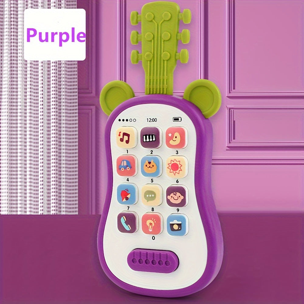 Jouet Musical en Forme de Guitare | Jouet Lumineux avec Sons et Encyclopédie, Convient dès la Naissance King of Toys