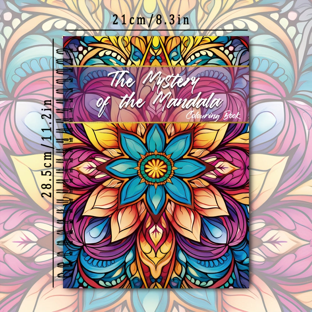 Livre de Coloriage à Spirale pour Ados & Adultes – 30 Motifs Uniques, Papier 100g, Détente et Cadeaux