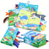 Livre en Tissu Crinkle Doux Montessori à Toucher et Ressentir | Jouets Sensoriaux pour Bébé Apprentissage Poussette King of Toys