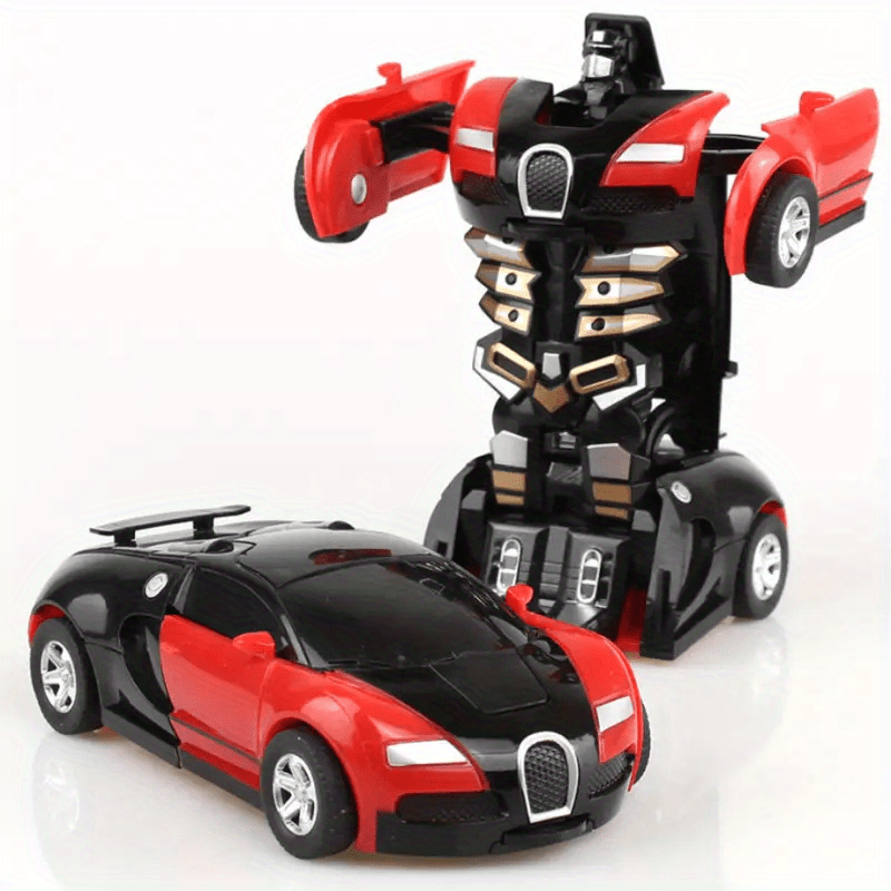 Voiture Jouet à Transformation, Modèle Sport Collision, Cadeau Noël et Halloween King of Toys