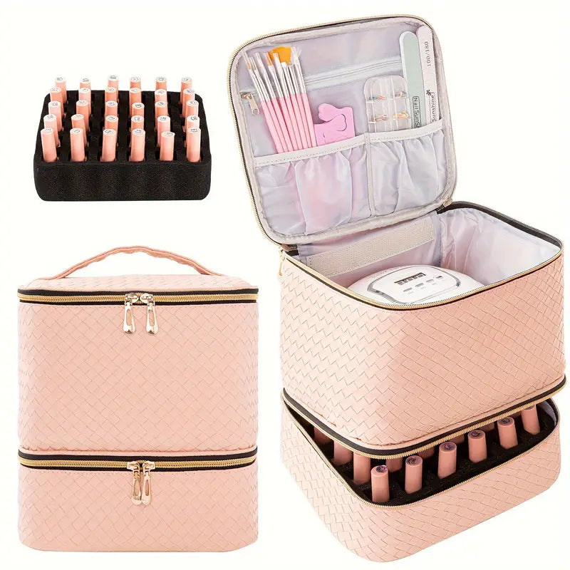 Sac de Rangement pour Vernis à Ongles l Pour 30 Bouteilles de Vernis avec Lampe à Ongles Speelgoed Koning