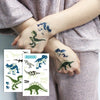 24 Feuilles de Tatouages Temporaires Lumineux de Dinosaures, Brillent dans le Noir, Parfaits pour Fêtes, Anniversaires, Halloween, et Décorations de Jungle King of Toys
