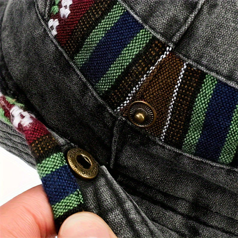 Chapeau de Soleil Vintage en Coton | Protection UV et Style Décontracté