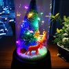 Arbre de Noël lumineux avec Père Noël et renne | Décoration de Noël à piles (AAA) King of Toys