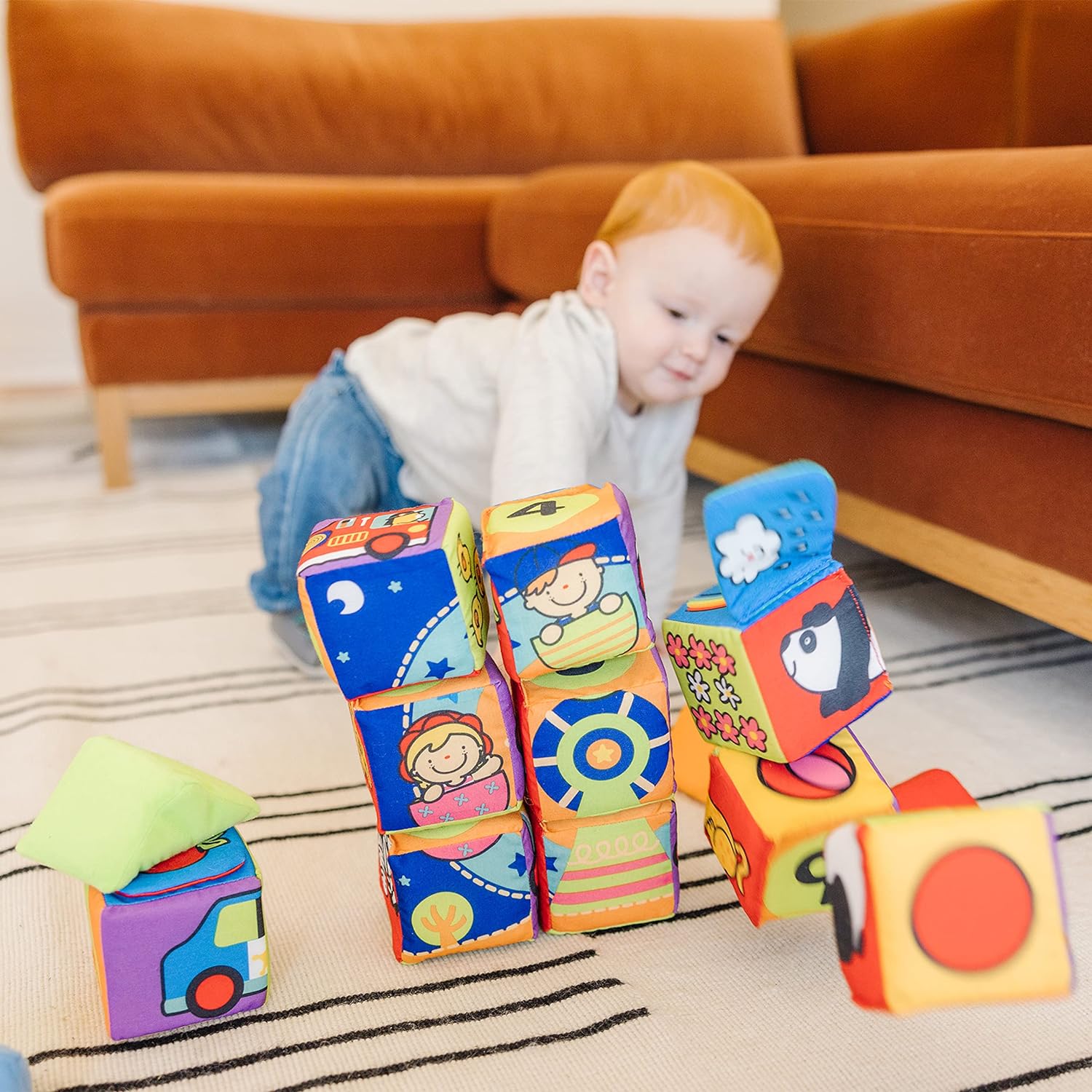 Set de Blocs Souples pour Préscolaires - Jouets de Construction Sensoriels pour Bébés Speelgoed Koning