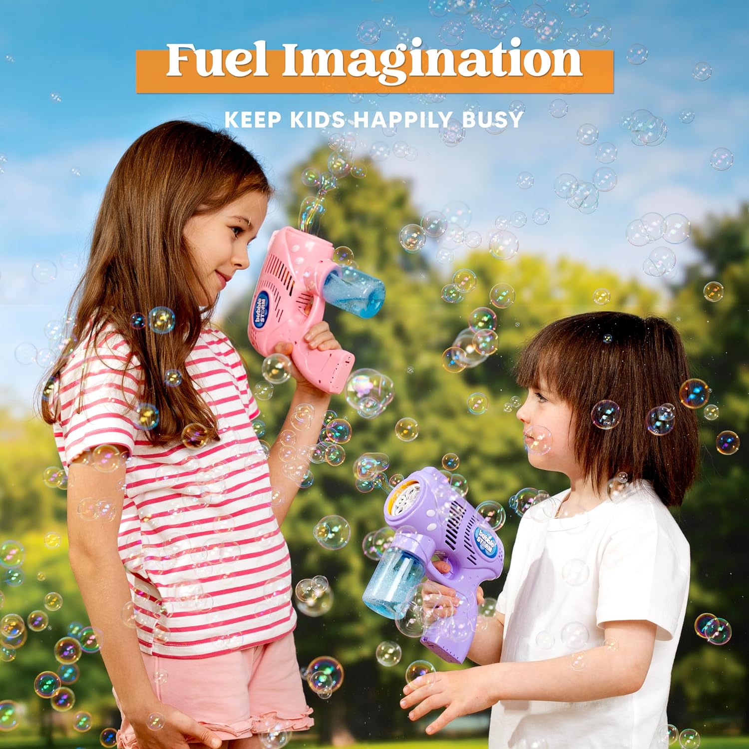 Pistolet à bulles pour enfants, solution de recharge, pistolets à bulles pour enfants 4-8, pistolet à bulles pour enfants 1-3, pistolet à bulles, jouet d'extérieur.