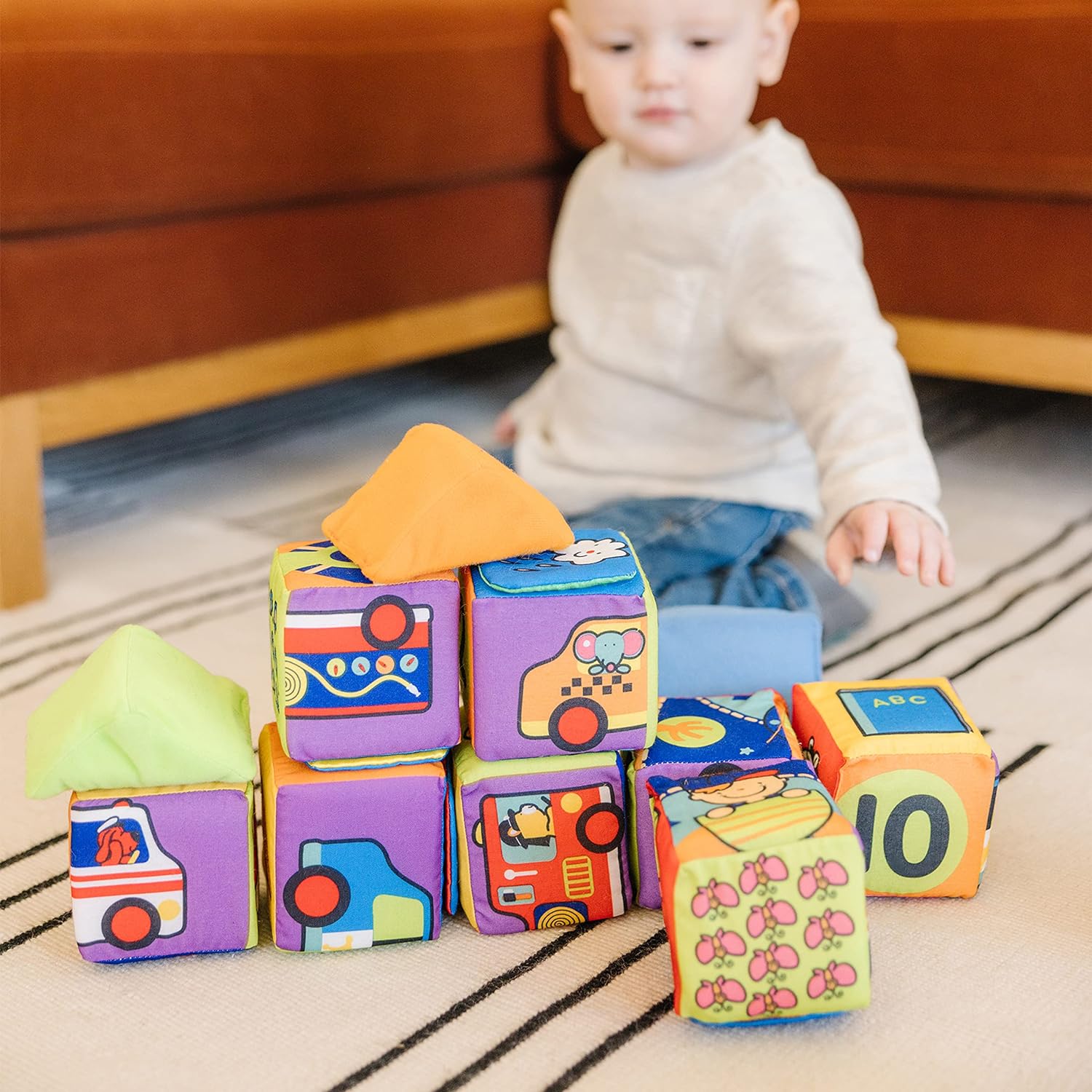 Set de Blocs Souples pour Préscolaires - Jouets de Construction Sensoriels pour Bébés Speelgoed Koning