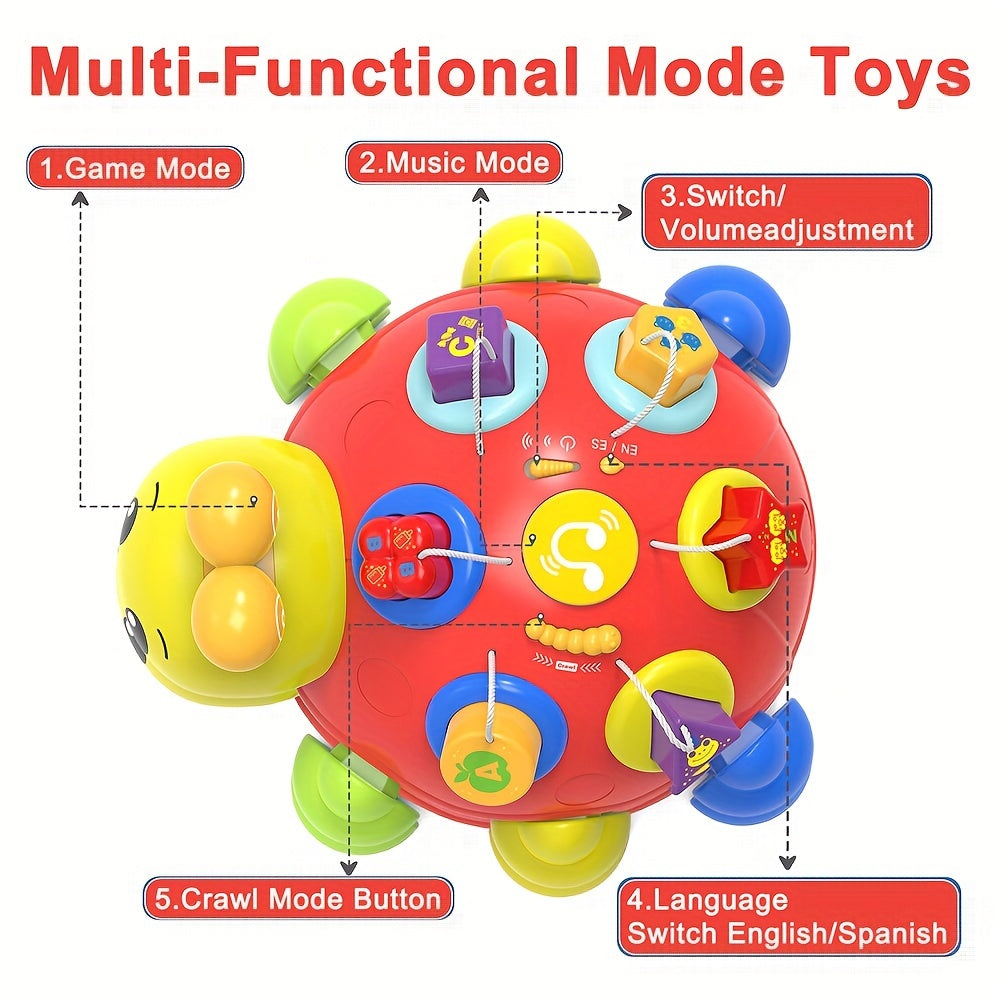 Jouet d'Éveil Musical Bilingue Coccinelle pour Bébé 7-24 Mois - Jouet Rampant Lumineux pour Apprentissage Précoce Garçons et Filles