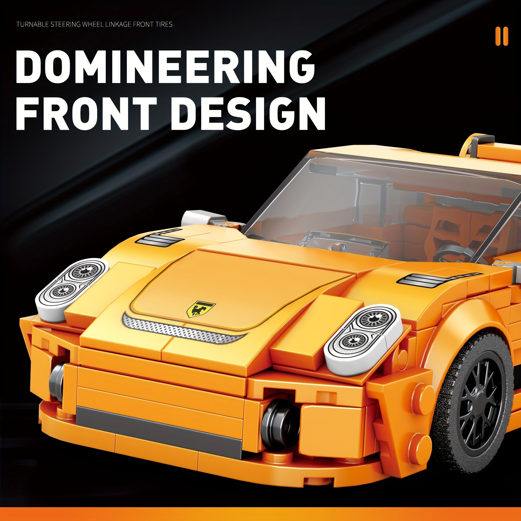 338pcs Blocs de Construction Voiture de Course DIY, Cadeau Noël King of Toys
