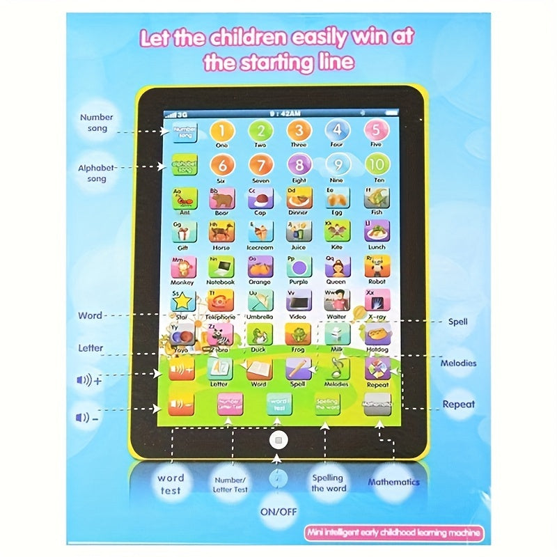 Tablette Éducative Amusante pour Garçons et Filles Alimentée par Batterie Multicolore King of Toys