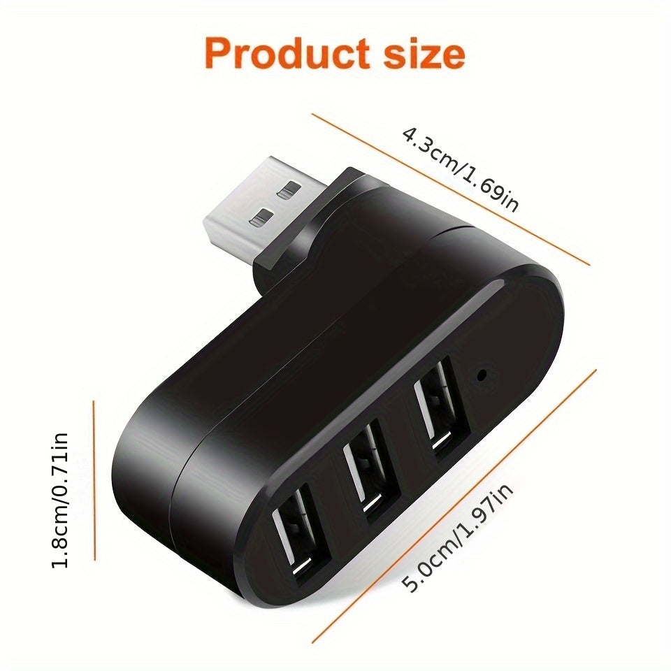 Adaptateur USB mini à 3 ports | Hub USB rotatif à transfert de données rapide King of Toys