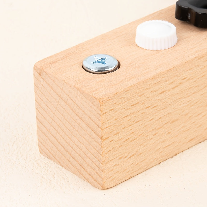 Jeu d'Assemblage en Bois Montessori pour Enfants 3 Ans et Plus - Kit d'Outils Écrous et Vis pour la Motricité Fine et la Concentration