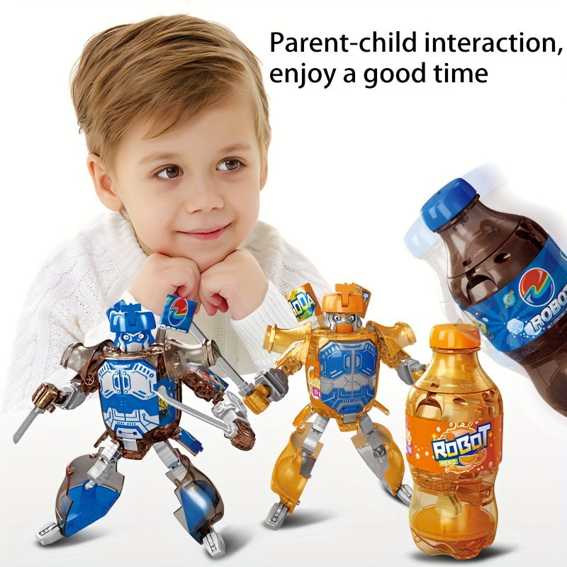 Robot Soda Transformable à Volonté | Jouet Interactif et Déco de Bureau Simulant une Boisson | Modèle pour Jeux Multi-Joueurs King of Toys