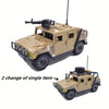 Blocs de Construction Hummer Jaune, Jouet Militaire, Cadeau Halloween et Noël King of Toys