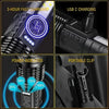 AlphaLights l Rechargeable LED flashlight 9000 Lumen l Military Speelgoed Koning