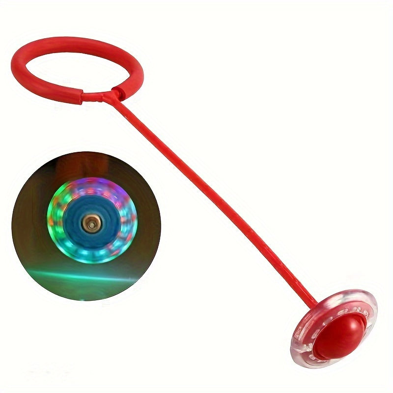 Balle de Corde à Sauter LED - Jouet Sport Extérieur pour Entraînement à la Réaction et à la Vitesse, Plastique Durable en Rose/Rouge/Bleu/Jaune King of Toys