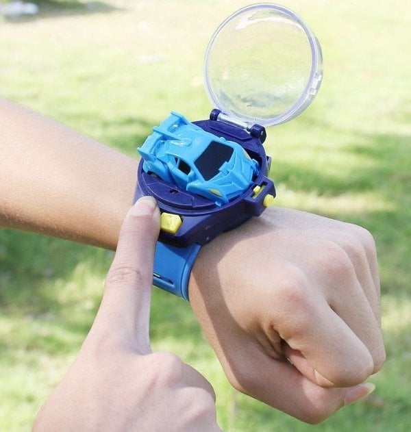 Montre Voiture Télécommandée Miniature pour Enfants – Jouet RC à Télécommande Gestuelle avec Lumières LED