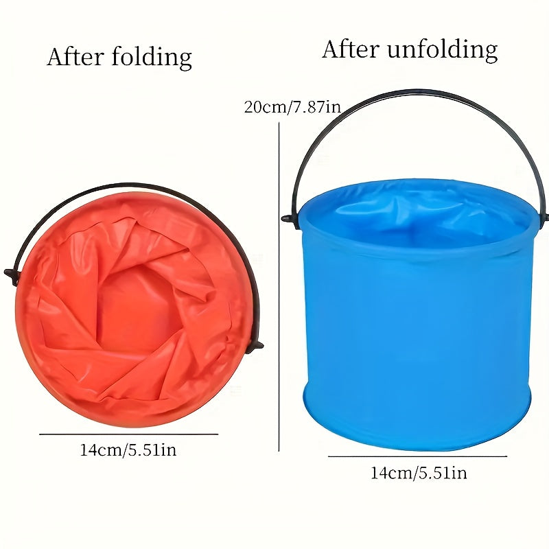 Seau de Plage Pliable | Accessoire Polyvalent pour Jeux, Camping et Jardinage