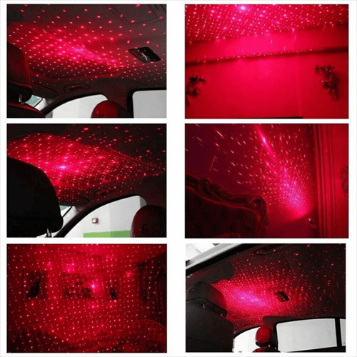 Mini Lampe de Projection LED Étoile de Nuit | Lumière Intérieure Romantique pour Toit de Voiture King of Toys
