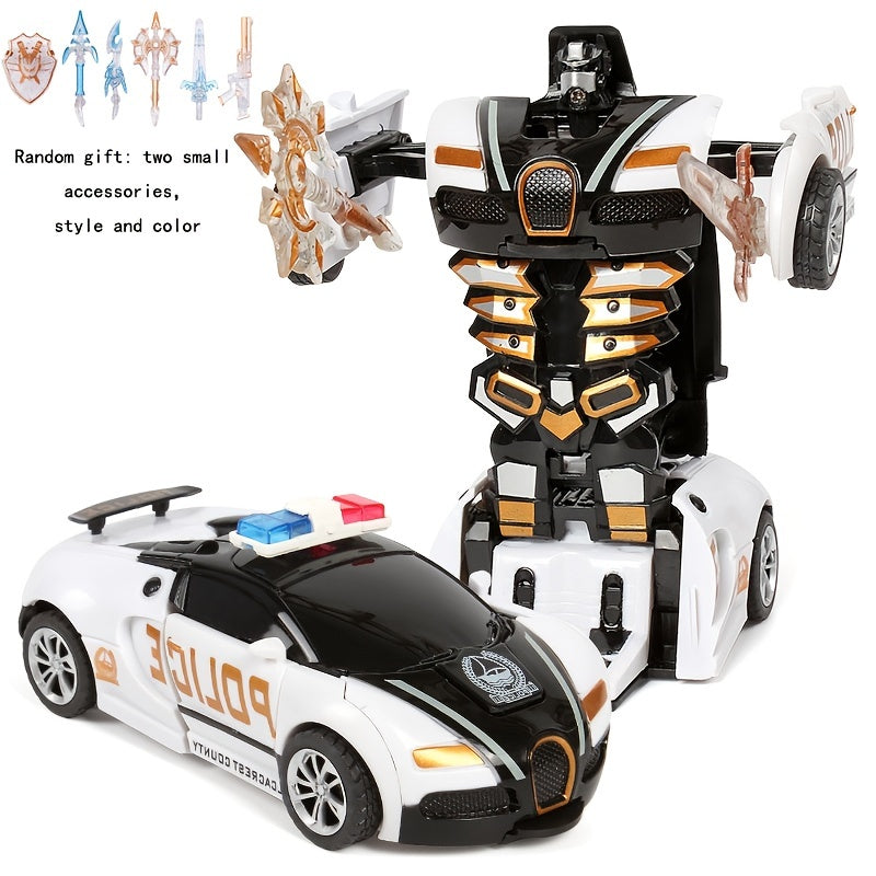 Voiture Jouet à Transformation, Modèle Sport Collision, Cadeau Noël et Halloween King of Toys