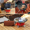Réchaud à Gaz Portable pour Camping l Résistant au Vent, Allumage Piézo & Contrôle de Flamme l Extérieur & Mini King of Toys