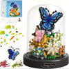 GardenBee Set de 588pcs Fleurs à Construire – Kit Mini Briques ABS avec Abeille & Papillon, Cadeau Idéal